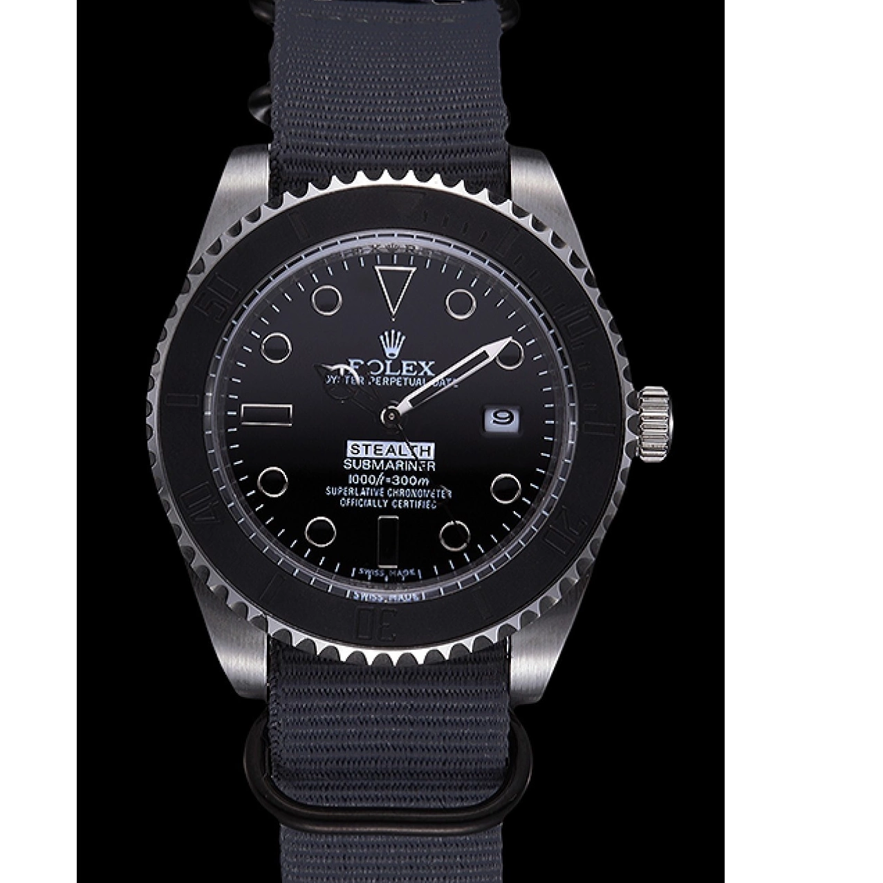 Aaa replica Submariner 621991 Rolex Stealth Grey 0613